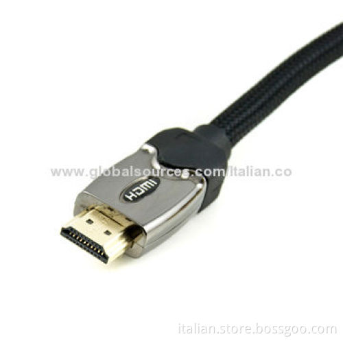 High End Metal Shell HDMI 2.0 Cable, Compatible with 3D and Ethernet
